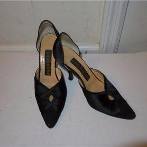 OMBELINE BLACK SUEDE/SATIN SHOE 35 /5